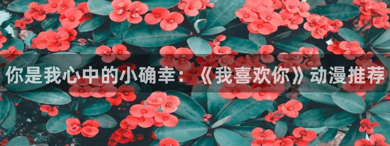 51动漫网址：你是我心中的小确幸：《我喜欢你》动漫推荐